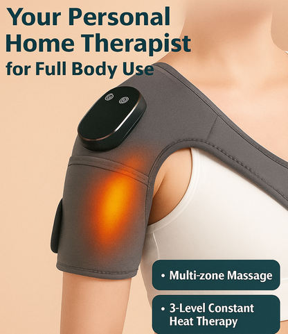 Massageador de joelho sem fio Flexa™ com calor e vibração